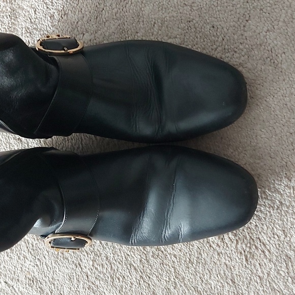 Tory Burch Sofia wedge tall black boots size 8.5 - Picture 4 of 16